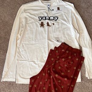 SKIMS Yummy Gingerbread Pajama Set